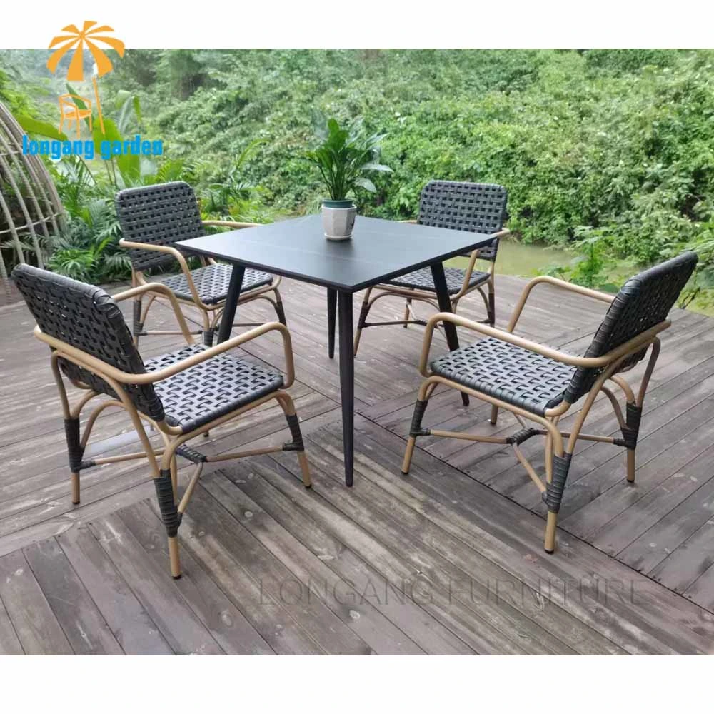 Antique Leisure Retaurant Hotel Resort Villa Home Living Room Bedroom Lounge Sofa Furniture Modern Outdoor Dining Room Rattan Table and Chair Furniture