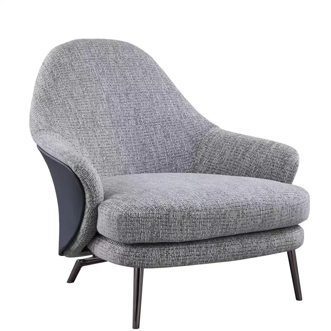 Living Room Bedroom Indoor Furniture Sofa Chair Fabric Grey Leisure Chair