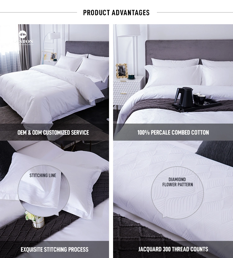 Hotel Solid Color Linen Sets European Style Bedding Set