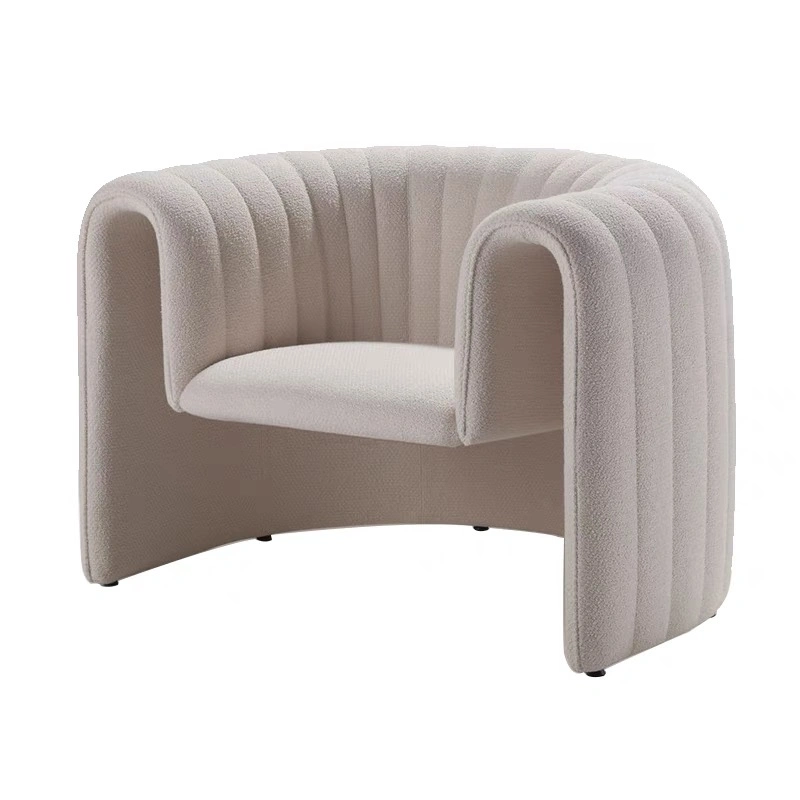 Wholesale Cheap Modern Leisure Living Room Lounge Chairs Bedroom Cashmere White Single Leisure Rocking Chair