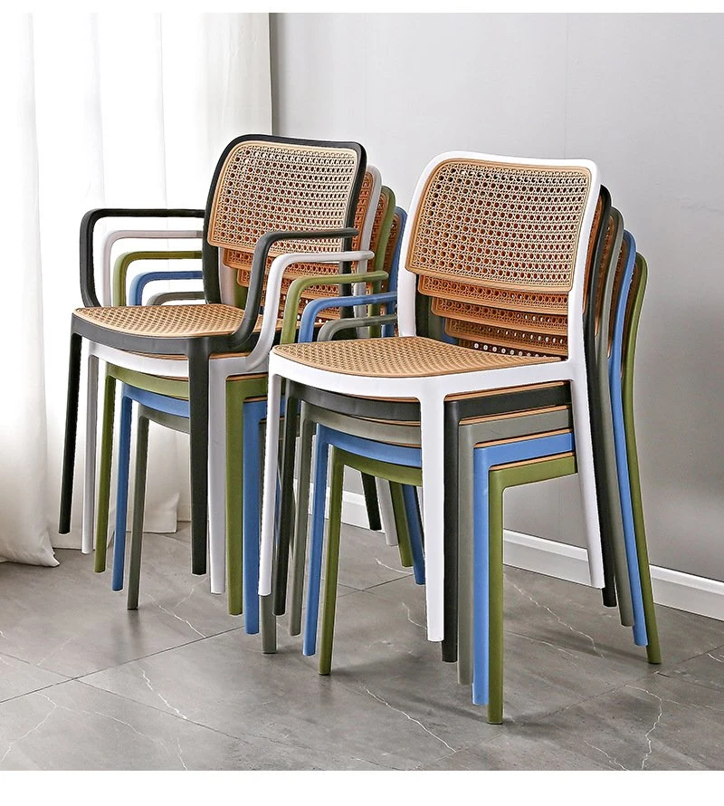 Wholesale Modern Furniture Restaurant Armchair Living Room Stools Outdoor Plastic Dining Chair