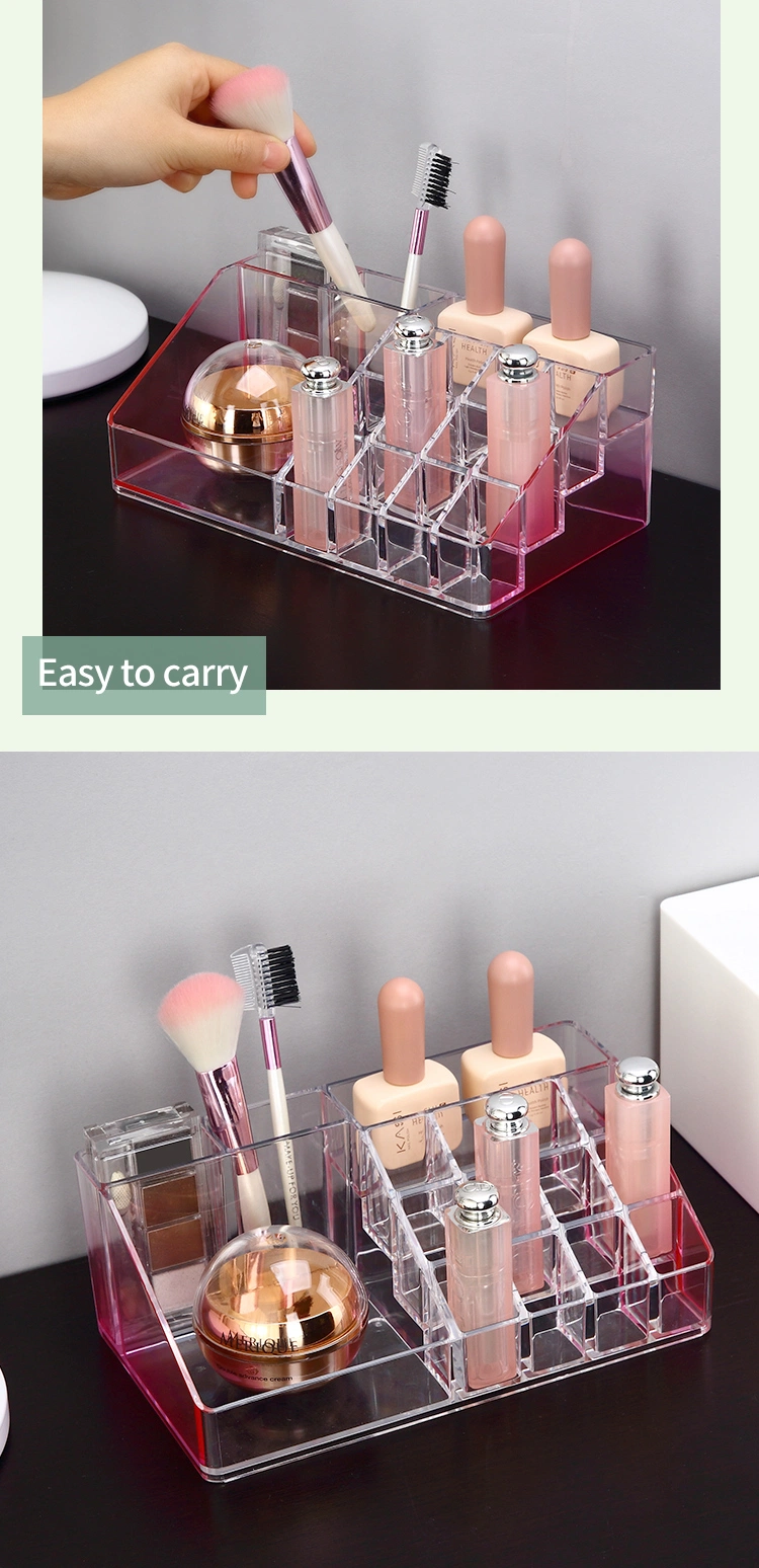 New Design Plastic Home Desk Nail Polish Lipstick Cosmetic Storage Makeup Organizers