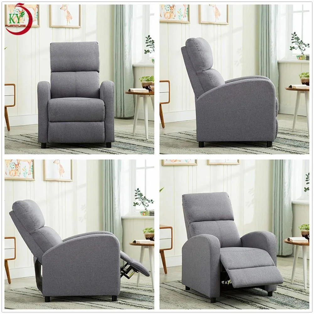 Geeksofa Velvet Fabric Push Back Recliner Chair for Livingroom and Bedroom