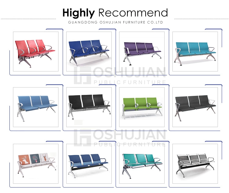 Wholesale Office Commercial Furniture Barber Shop Hospital Customers Reception Bank Link Lounge Airport Waiting Room Beam Chair Metal Waiting Chair