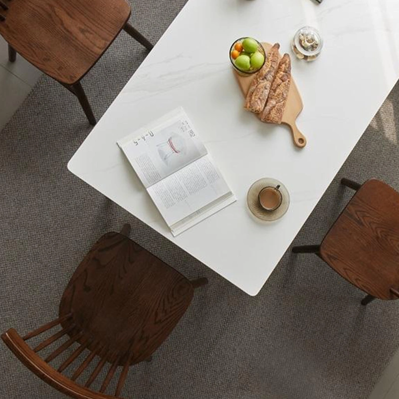 Modern Living Room Kitchen Furniture Black Walnut Oak Dining Table