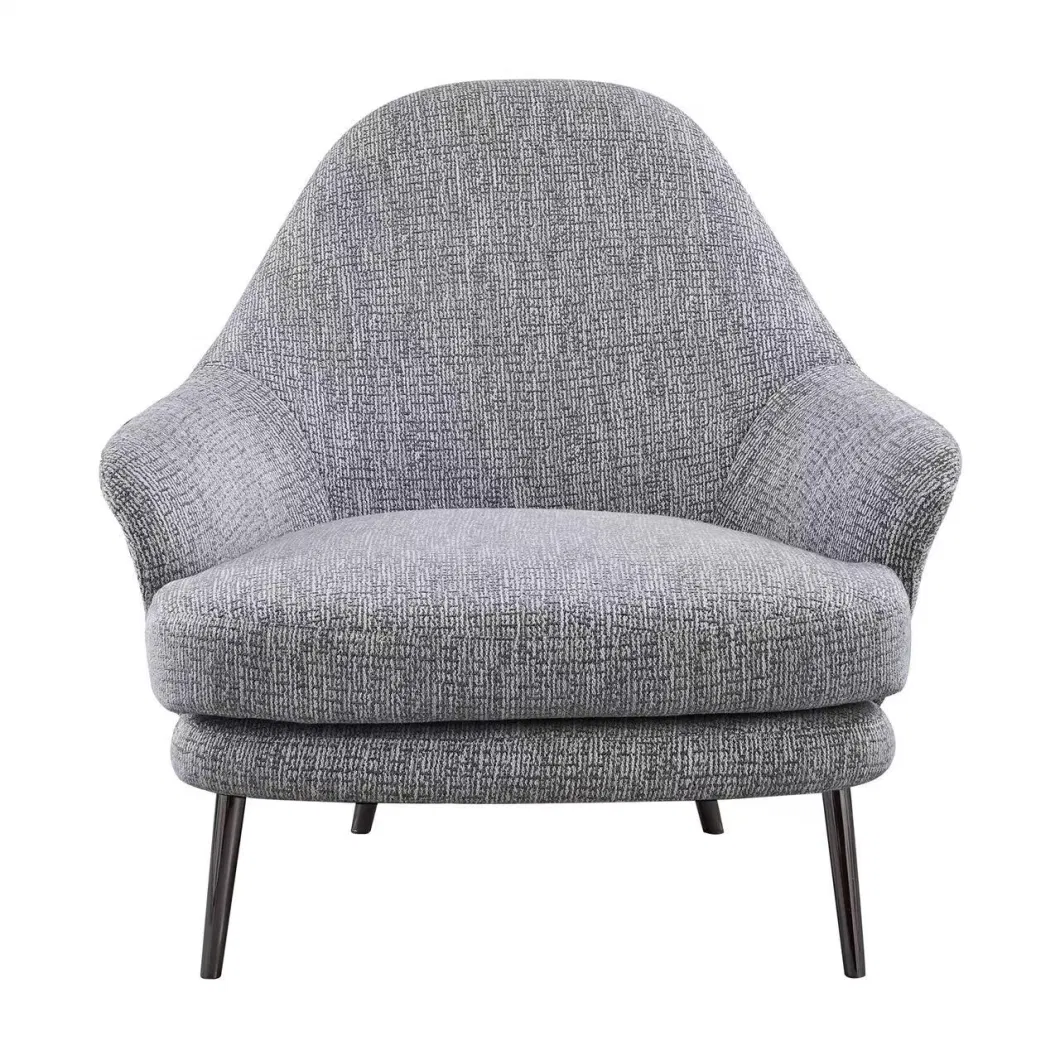 Living Room Bedroom Indoor Furniture Sofa Chair Fabric Grey Leisure Chair