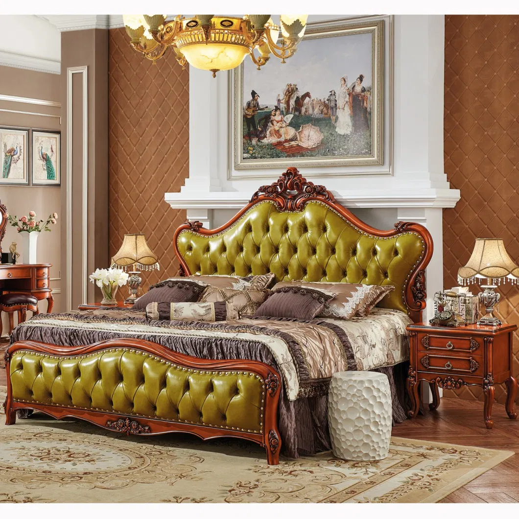 Bedroom Bed Furniture with Dresser in Optional Furniture Color for Home Furniture