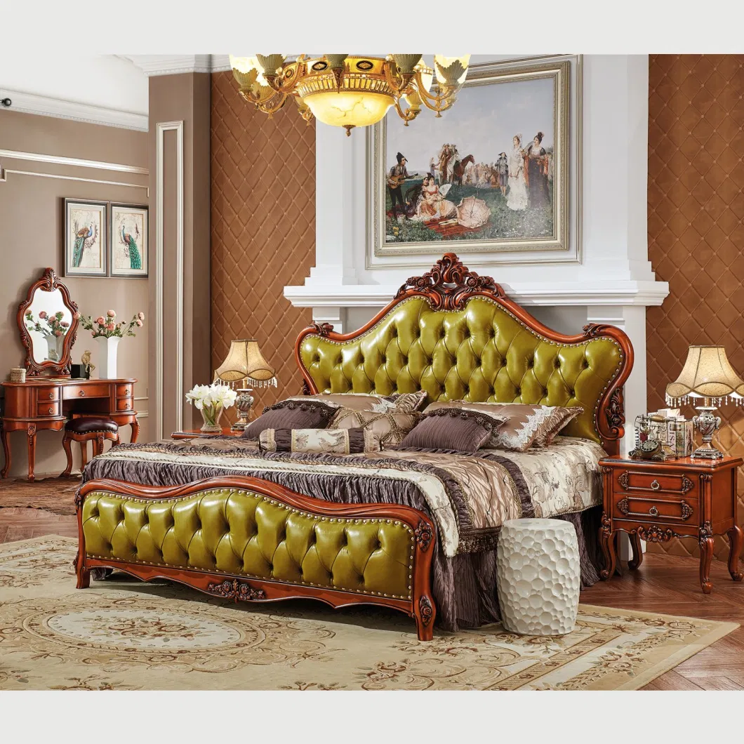 Bedroom Bed Furniture with Dresser in Optional Furniture Color for Home Furniture