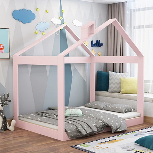 Customized OEM ODM Available Wooden Sturdy Kids House Bed Child Bedroom Furniture