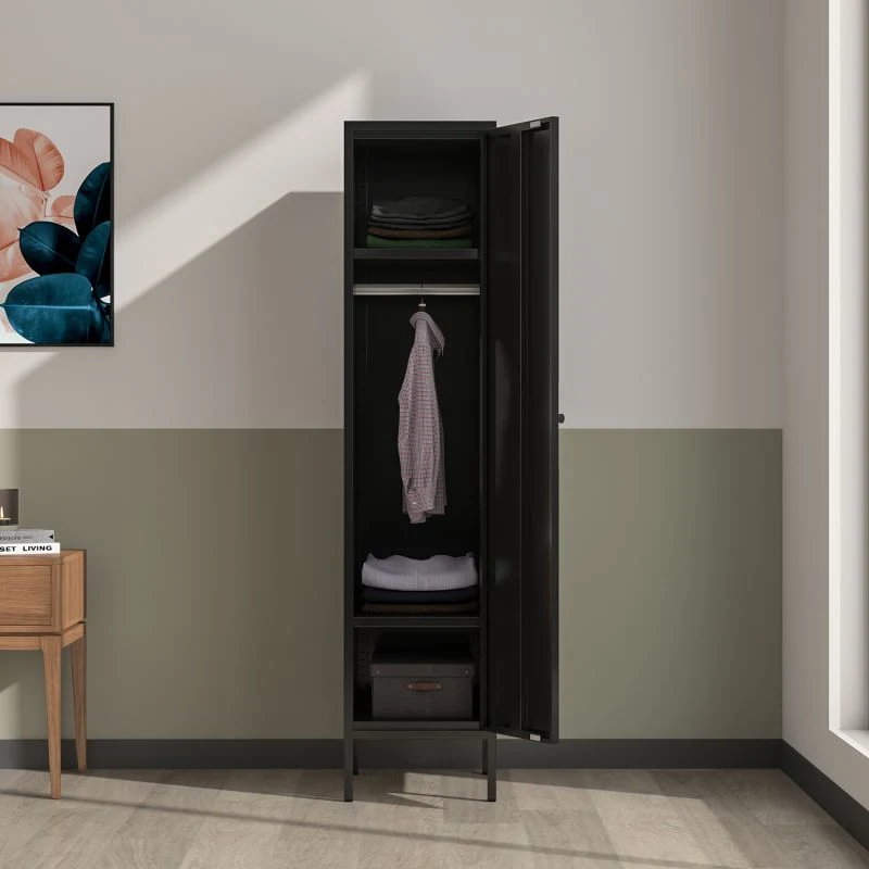 Single Door Locker Style Wardrobe Changing Room, Home Furniture