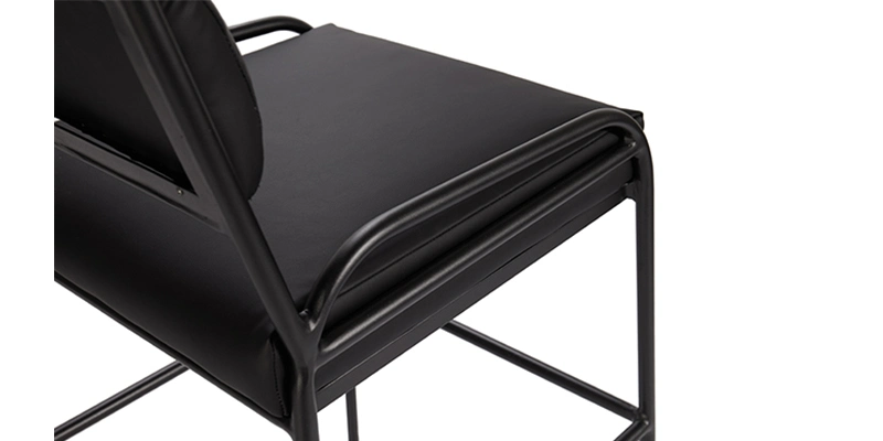 Bistro Balcony Outdoor and Indoor Garden Aluminum Frame Counter Chair Bar Furniture