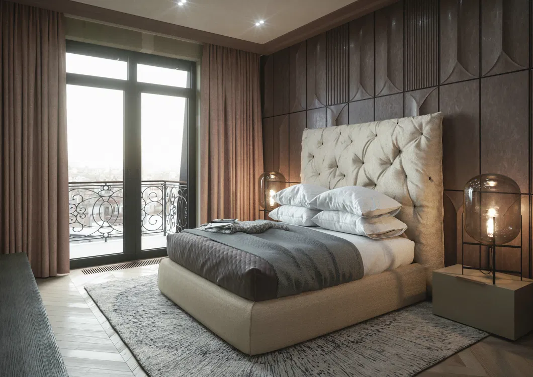 Modern Hotel Apartment Furniture Set for Master Bedroom with Kitchen Furniture