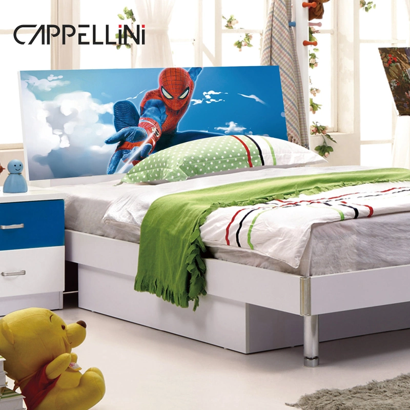 Hot Sale Cartoon Design Girl Princess Room Children Bed Sets MDF Home Kids Bedroom Furniture