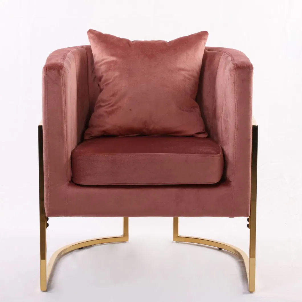 Sidanli Modern Velvet Barrel Chair Accent Armchair