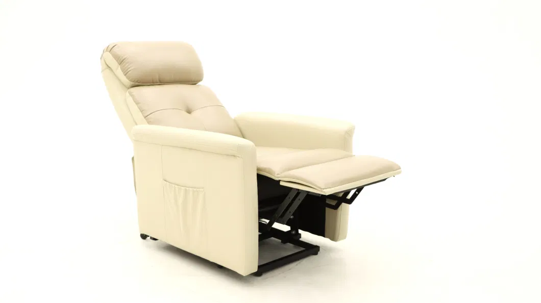 Geeksofa Leather Matching Single Power Recliner Chair with Lifting Function