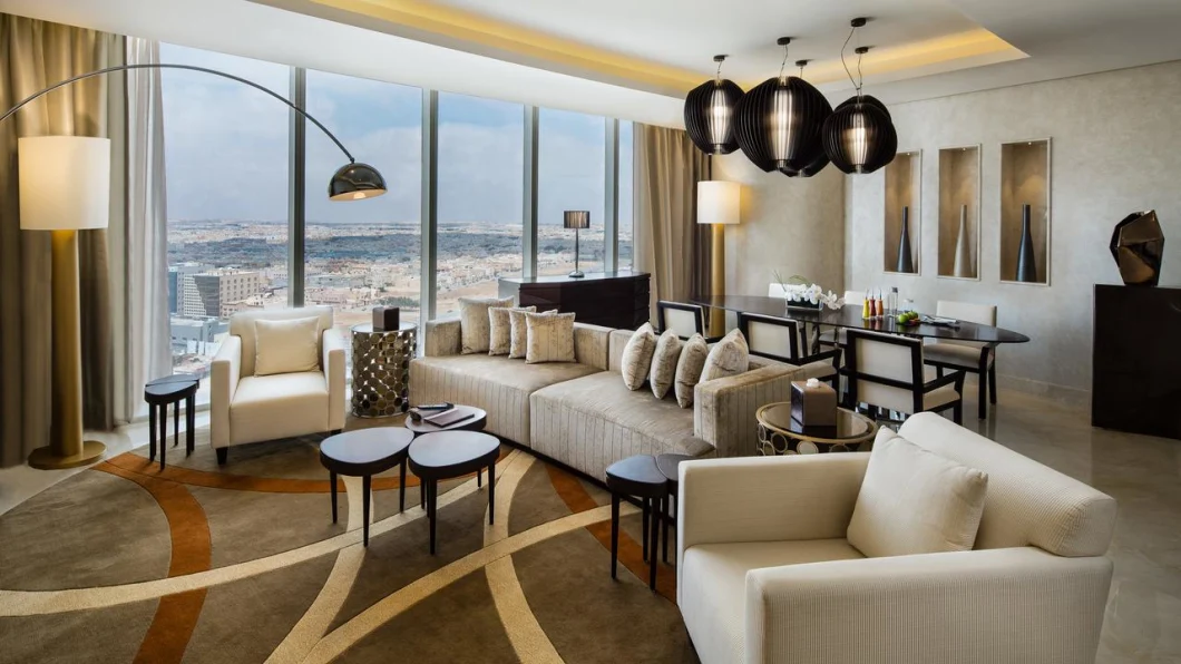 Custom-Made Luxury Modern Wooden Hotel Furniture for Commercial Bedroom Set