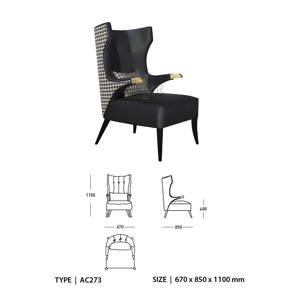 Modern Luxury Design Furniture Dining Room Chairs Lazy Single Lounge Chair Living Leisure Single Arm Accent Chair Sofa Armchair