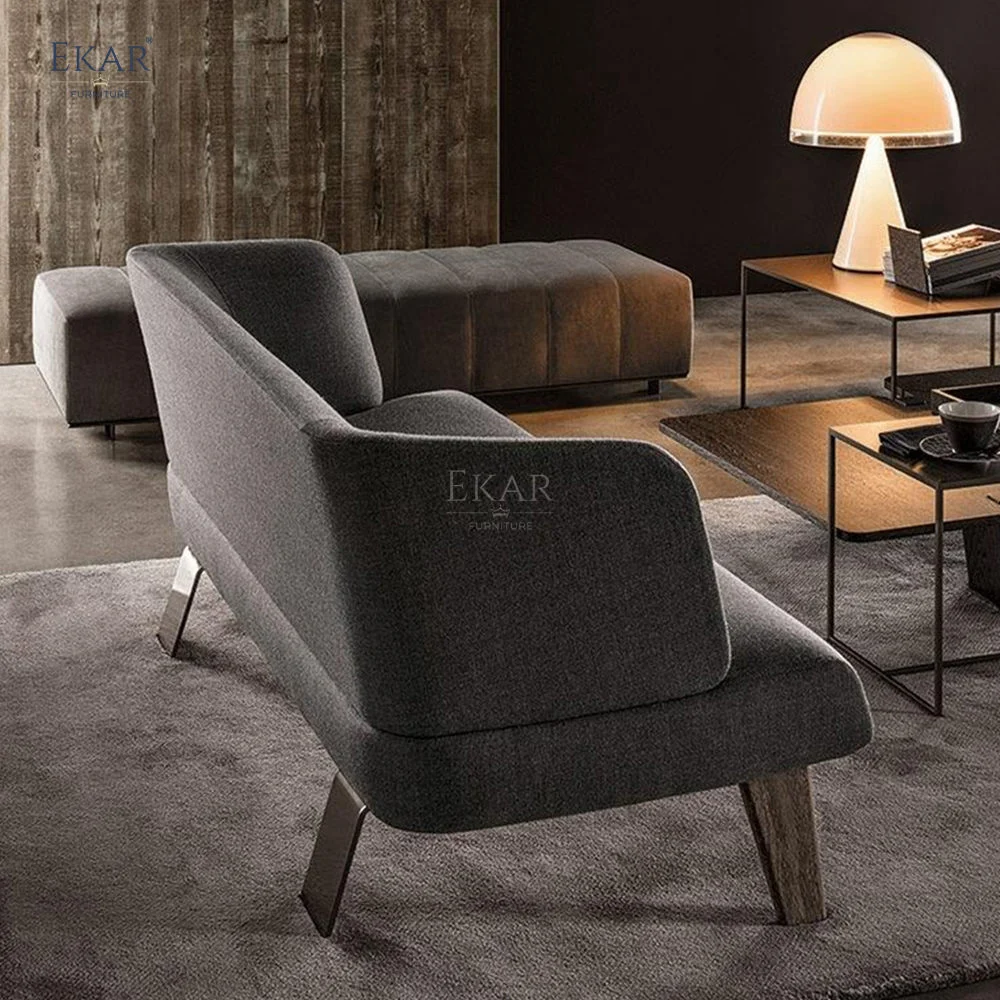 Modern Metal-Leg Loveseat Sofa for Stylish Living Spaces