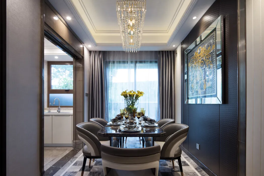 Modern Dark Color Design Dining Chair Bedroom Living Room Furniture for Villa