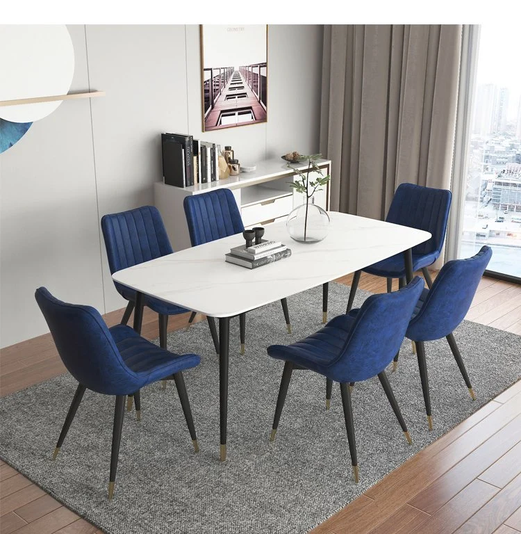 China Wholesale Modern Restaurant/Hotel/Home Living Room Furniture Bedroom Brown Velvet Dining Chair