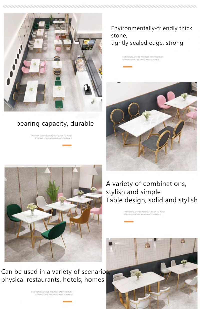 Wholesale Market Metal Wooden Home Living Room Canteen Outdoor Restaurant Furniture Marble Sofa Chair Dining Table Sets