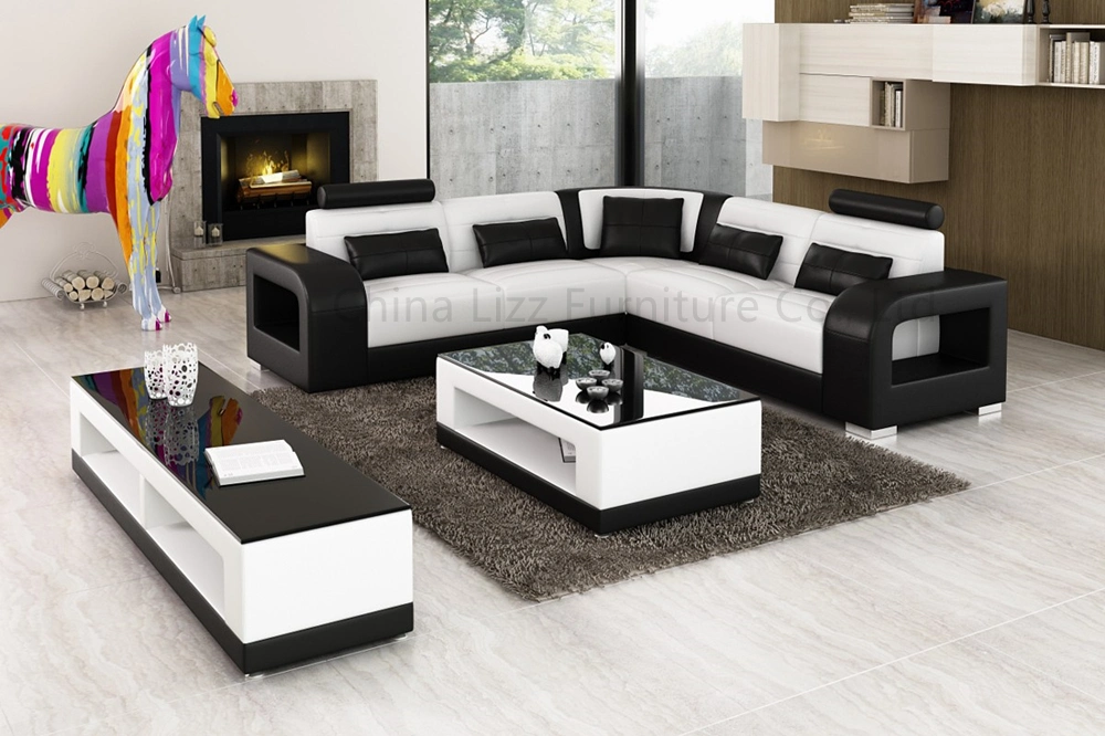 Modern Leisure Home Genuine Leather Sofa Set
