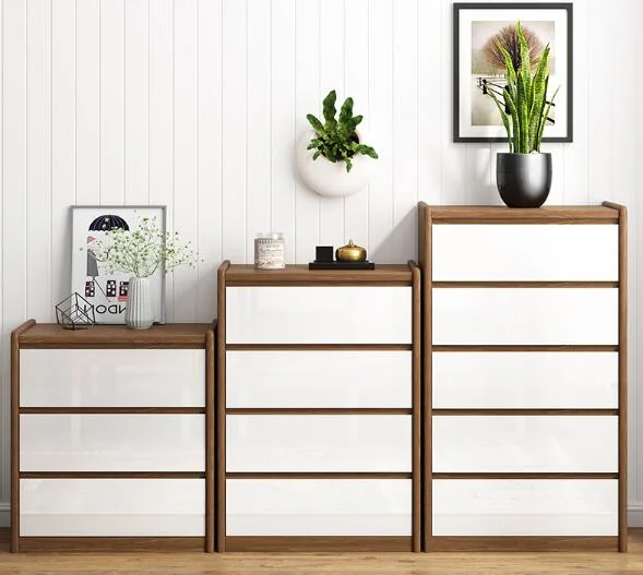 High Quality White Painted Bedroom Furniture Storage Cabinet
