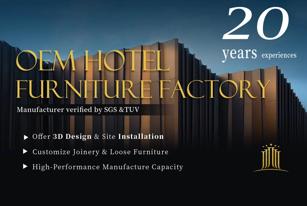 Premium Quality Designer Customized Project Solid Wood 5 Star Resort Hotel Bedroom Furniture Sets