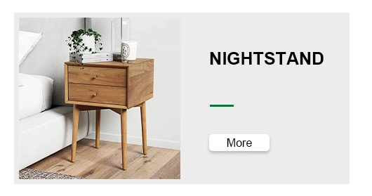Bedroom Drawers Set and Nightstands Furniture Retro Nightstand