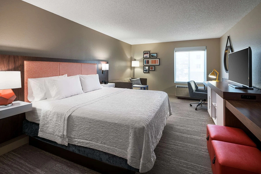 Hampton Inn Hotel Room Furniture Bedroom Sets King Size Beds Wooden Headboard Modern Custom Hotel Furniture