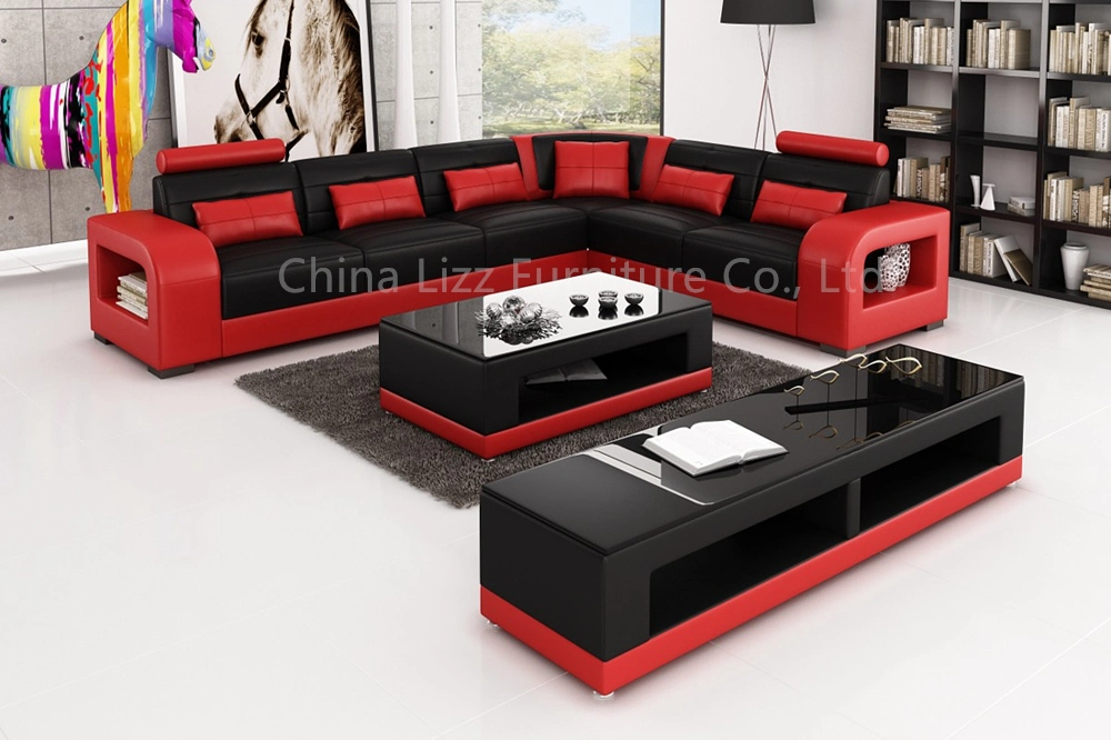 Modern Leisure Home Genuine Leather Sofa Set