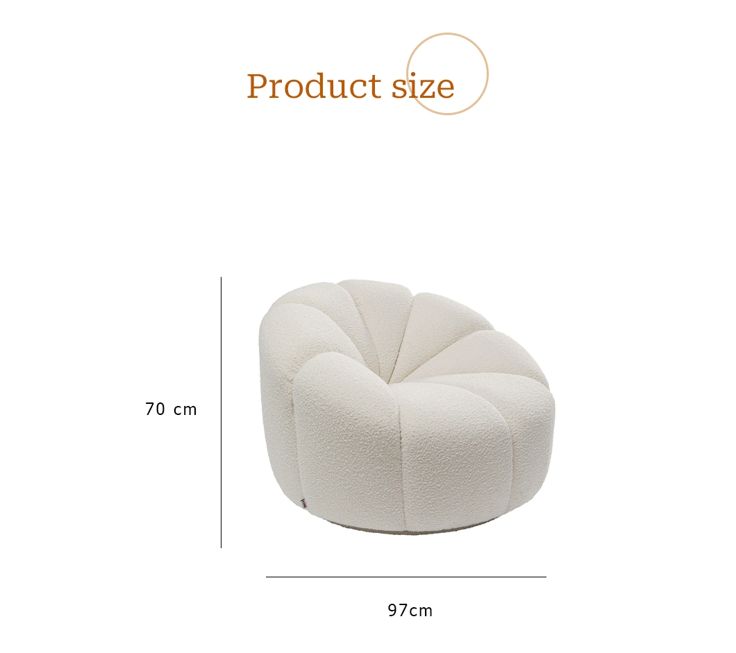 Modern Minimalist Single Velvet Sofa Bedroom Living Room Lounge Chair