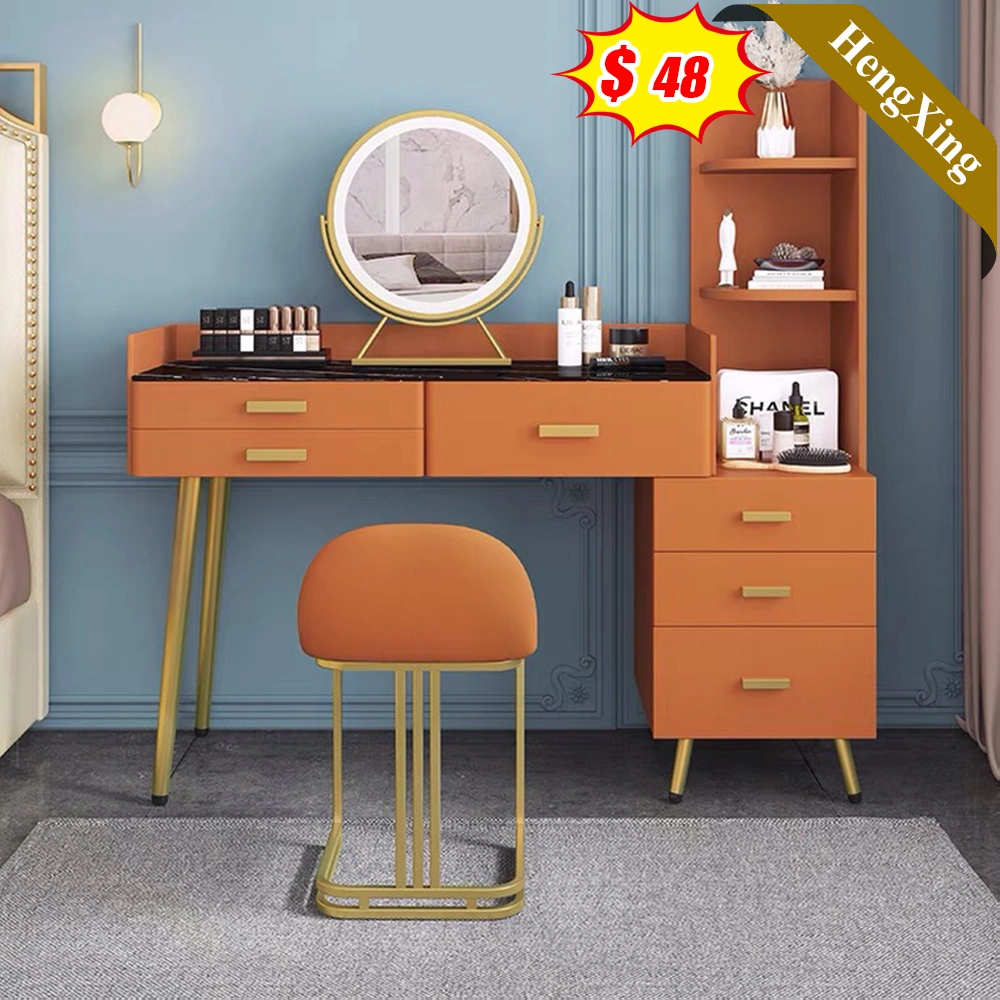 Custome Color Beige Small Unit Home Furniture Bedroom Assembly Dressing Table