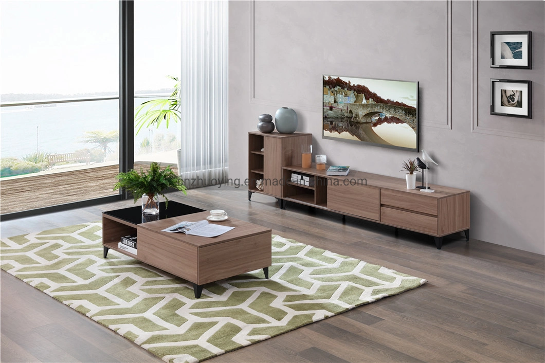Wooden MDF Home Furniture Living Room TV Stand and Coffee Table