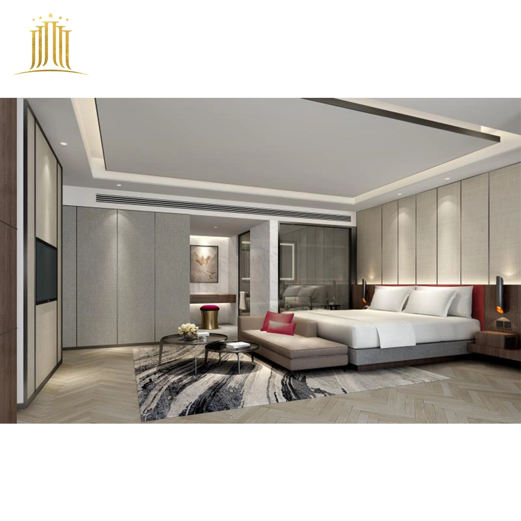 Bedroom Furniture in Hotel Apartment Suites Luxury Modern Double Bed Hotel Bedroom Furniture