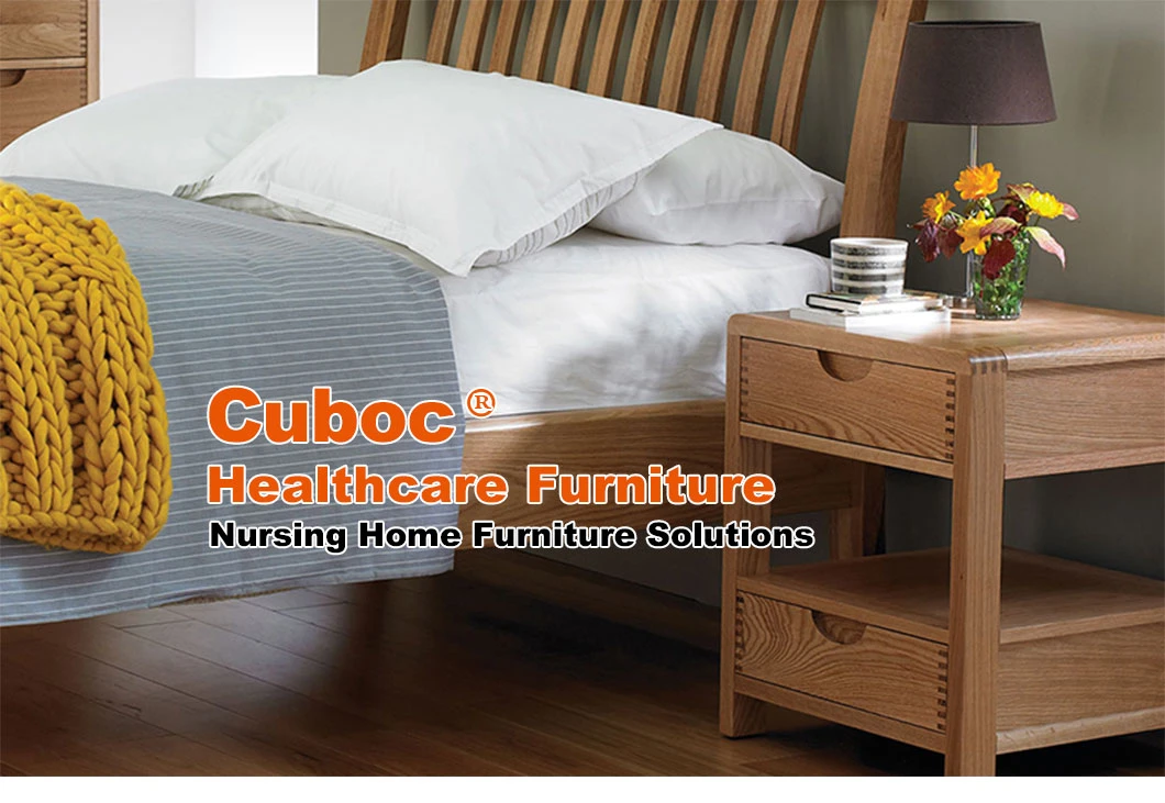 Hospital Furniture Manufacturer Designer Medical Care Homes Narrow Bedside Cabinet with Doors for Old Man