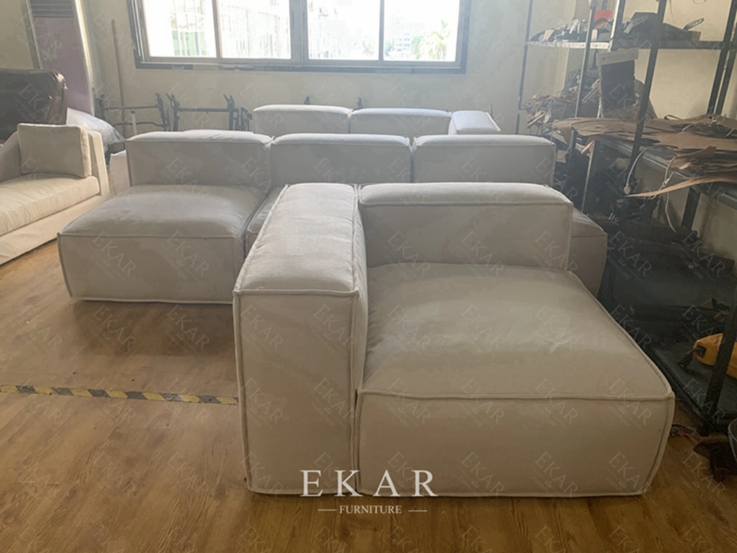 Home Furniture Leather Sofa Set Furniture Living Room Modern Fabric Sofa Upholstered 1 3 4 Seater Design Sectional Sofa