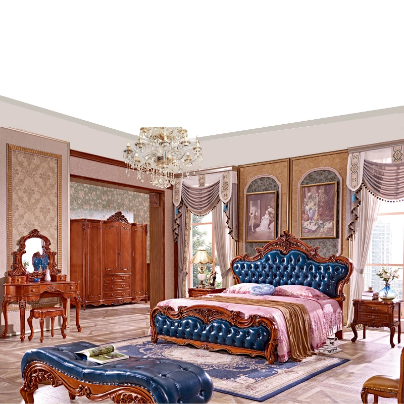 Bedroom Bed Furniture with Dresser in Optional Furniture Color for Home Furniture