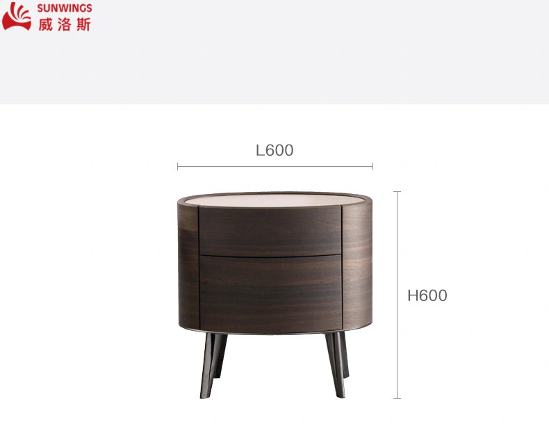 Nordic Unique Design Solid Wood Night Table Furniture for Bedroom