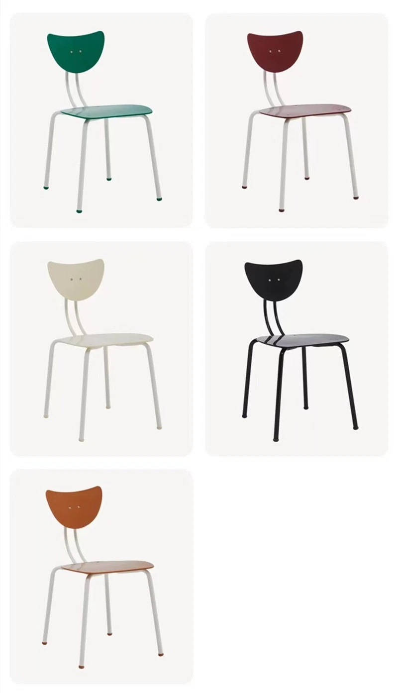 Modern Dining Backrest Plastic Bedroom Table and Chairs Hotel Restaurant Wholesale Chair
