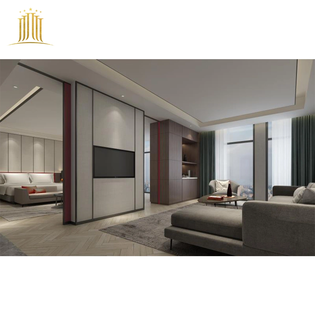 Custom 5 Star Luxury Boutique Ritz Carlton Hotel Room Wooden Bedroom Furniture for Hotel
