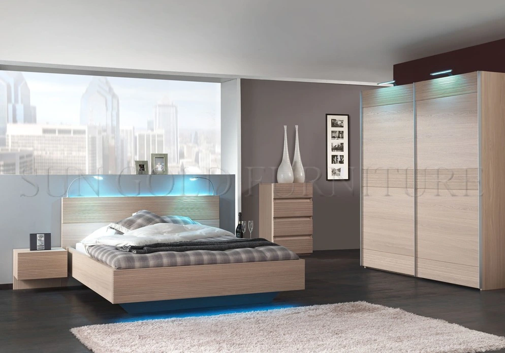 Modern Melamine MDF High Quality Bedroom Furniture (SZ-BF032)