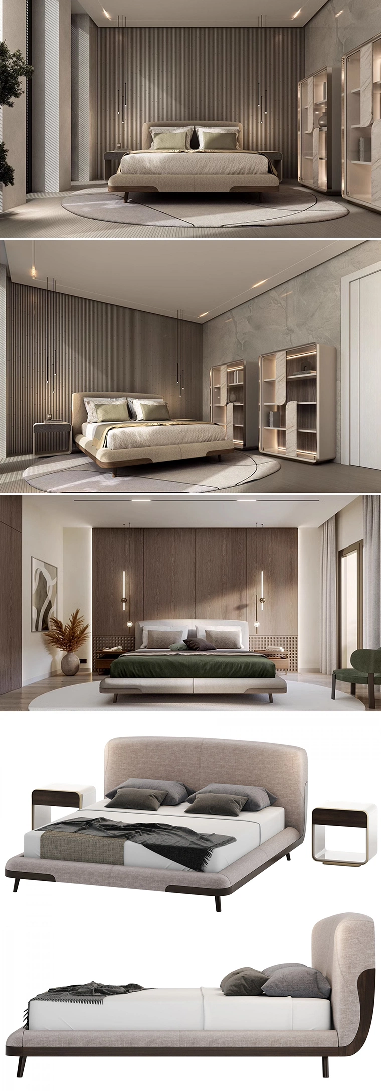 Wholesale Super Queen Bed Modern Design Bedroom Furniture