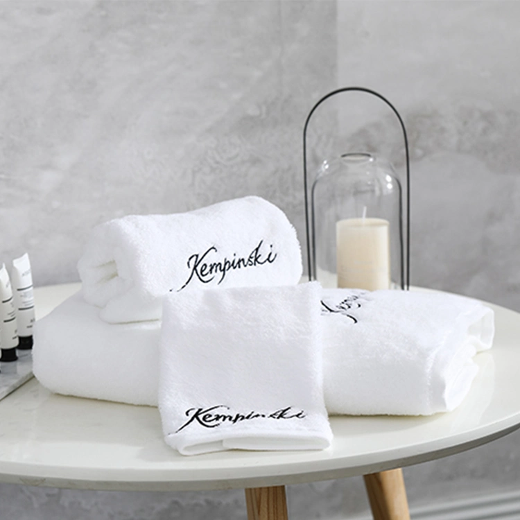 New Unisex Cotton White Hotel Towels Egyptian Set