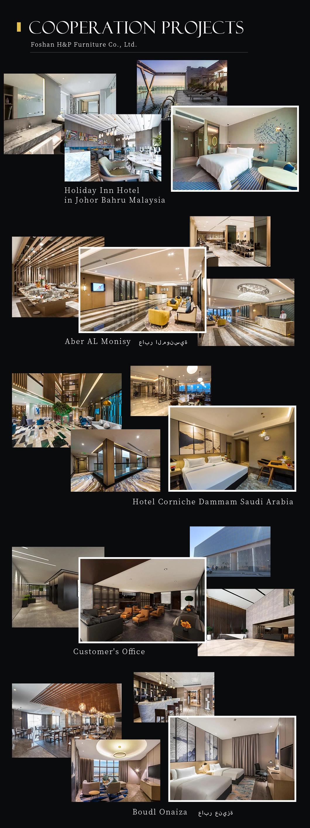5 Star Modern Holiday Inn Express Headboard Bedroom Sets Hospitality Hotel King Size Furniture