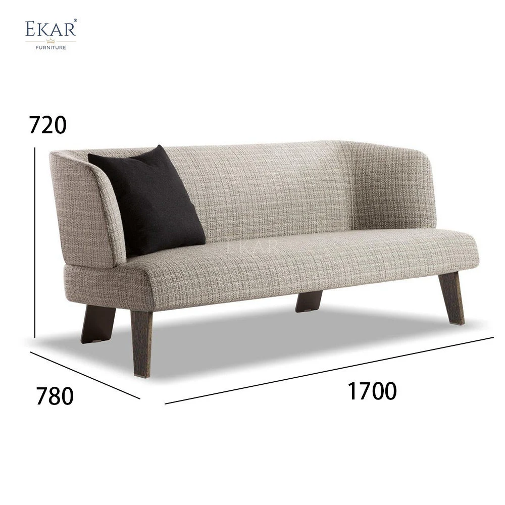 Modern Metal-Leg Loveseat Sofa for Stylish Living Spaces