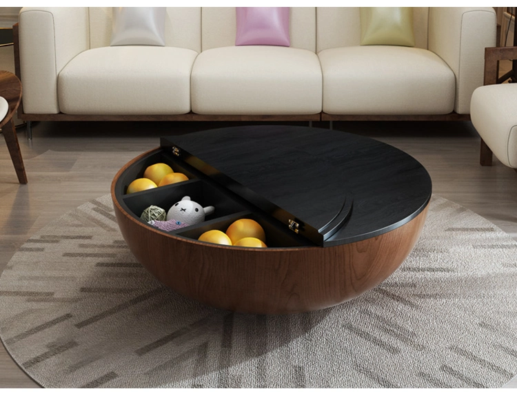 Luxury Living Room Coffee Table and TV Stand Furniture Modern Glass Round Coffee Table Set