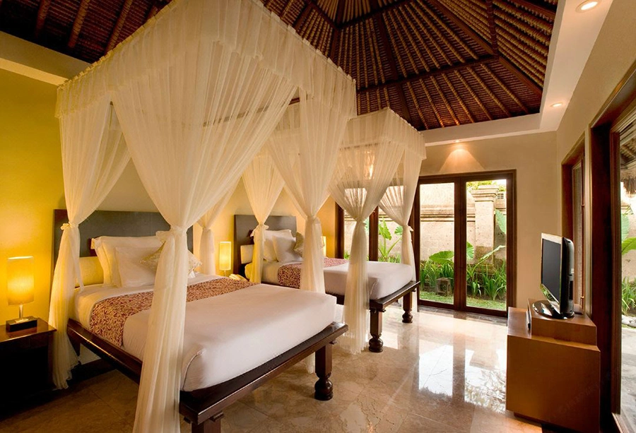 Modern Luxury Beach Villa Resort Hospitality Bedroom Set Wooden Guest Room Bed 5 Star Custom Hotel Furniture