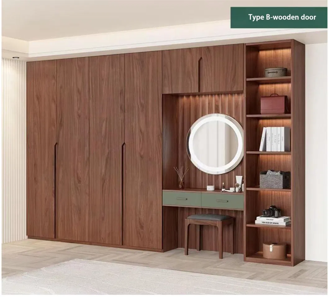 Factory Customized Bedroom Furniture Modular Wooden Custom Modern Design Walk in Closet Wardrobes
