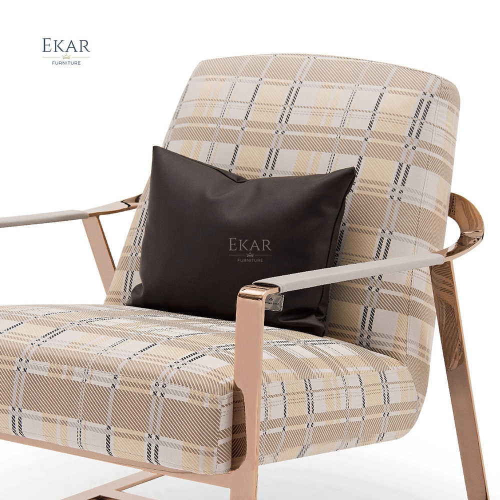 Ekar Comfortable Modern Lounge Chair - Stylish Fabric Armchair for Contemporary Interiors